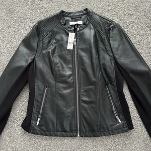 NWT Faux Leather Jacket